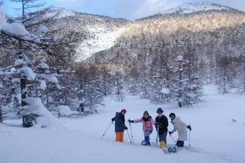 【浅間軽井沢・スノーシューハイキング】たっぷり1day『雪原バックカントリー』フカフカの雪を満喫！本格スノーシュー体験ツアー〜長野・群馬／関東