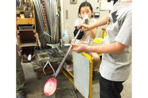 【横浜・吹きガラス】吹きガラス体験セットプラン（4月～8月限定）