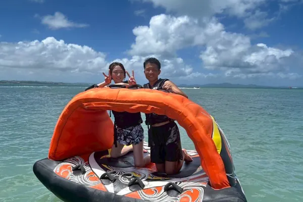 沖縄・ マリンスポーツ】フライボード、ウェイク、水上バイク、遊具4種