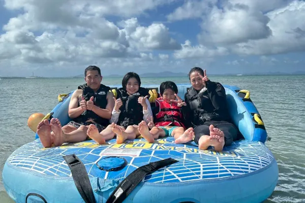 沖縄・ マリンスポーツ】フライボード、ウェイク、水上バイク、遊具4種