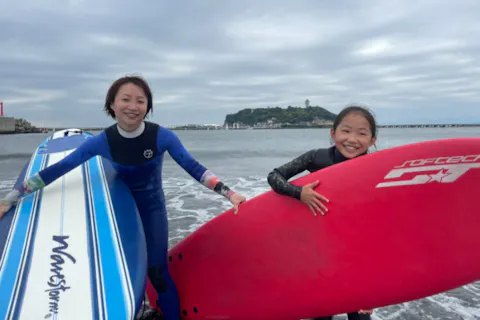 【神奈川・湘南・サーフィンスクール】親子でサーフィン！ファミリープラン（2名以上）