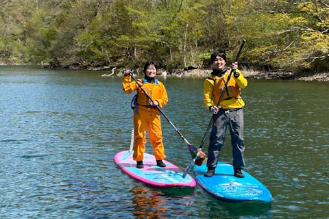 【北海道・SUP】日本一キレイな湖でSUPクルージング！写真プレゼント！（SIJ公認スクール）初心者でも安心！