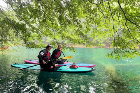 【北海道・SUP】日本一キレイな湖でSUPクルージング！写真プレゼント！（SIJ公認スクール）初心者でも安心！