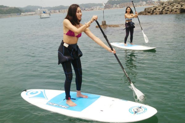 神奈川・逗子・SUP】その道30年のインストラクターが指導！SUPで楽しむ