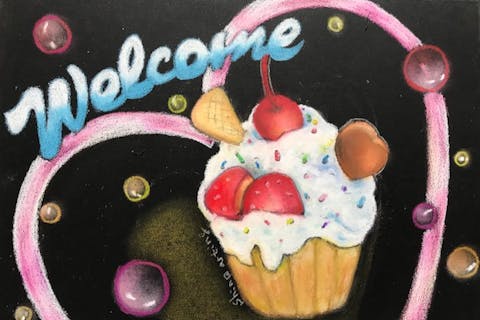 【大阪・兵庫・チョークアート】下絵があるから大丈夫！上手に描けるチョークのお絵かき体験