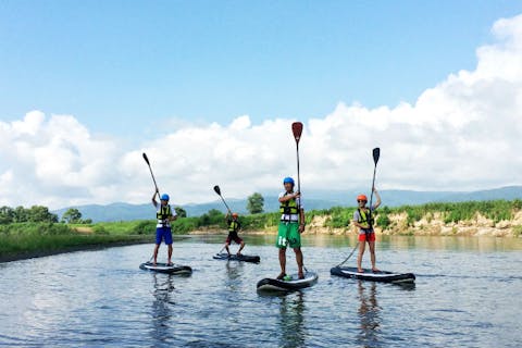 【長野・千曲川・SUP】日本最長の川を下るSUP体験！自然のなかを探検クルージング！