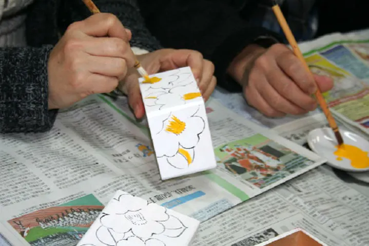 熊本 伝統工芸体験 日本遺産 人吉球磨の郷土工芸品をつくろう 花手箱 絵付け体験 アソビュー