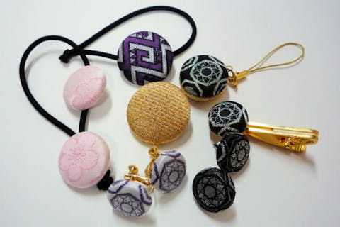 【京都・手作り雑貨】織物美術家のものづくりの現場で、錦織アクセサリー作り＆工房見学