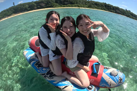 【沖縄・名護・今帰仁・古宇利島】プライベートビーチで過ごす極上の時間！最新の乗り物2点♪当日現地で選び放題のお得なプランで遊びつくそう！『Aプラン ♪』
