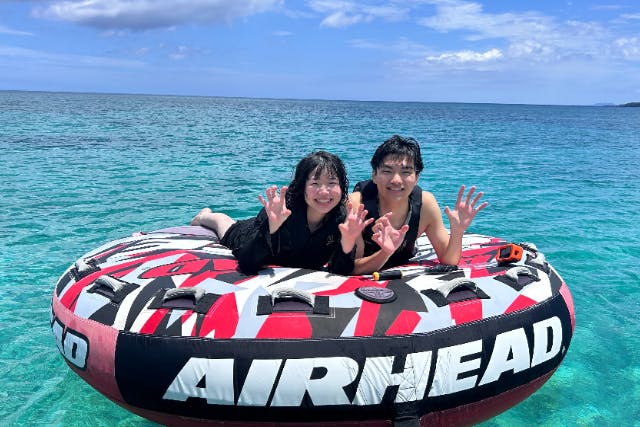 【沖縄・名護・今帰仁・古宇利島】プライベートビーチでバナナボートなど最新の乗り物3点を当日現地で選び放題！夏の思い出を、自分好みにカスタマイズ。大満足の『Bプラン ♪』