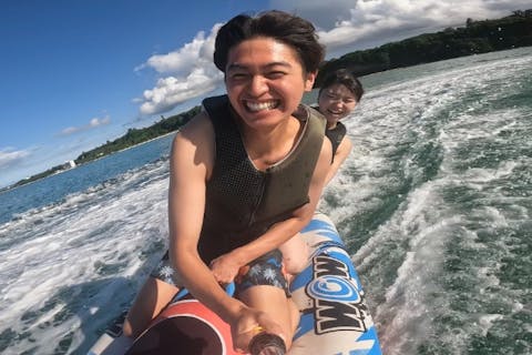 【沖縄・名護・今帰仁・古宇利島】プライベートビーチでバナナボートなど最新の乗り物3点を当日現地で選び放題！夏の思い出を、自分好みにカスタマイズ。大満足の『Bプラン ♪』