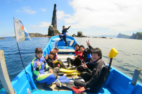 【北海道・札幌発・積丹・ダイビング】積丹ブルーを満喫！ロウソク岩・ボートファンダイビング（2ダイブ）