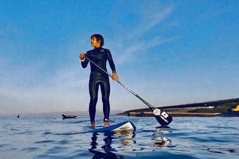 【神奈川・茅ヶ崎・SUP】乗っているだけでエクササイズ効果バツグン！SUP体験