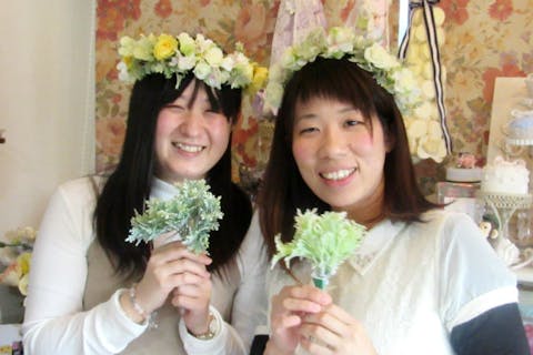 【東京・富士見台・フラワーアレンジメント】記念日にぴったり！お花が自由に選べる花冠レッスン