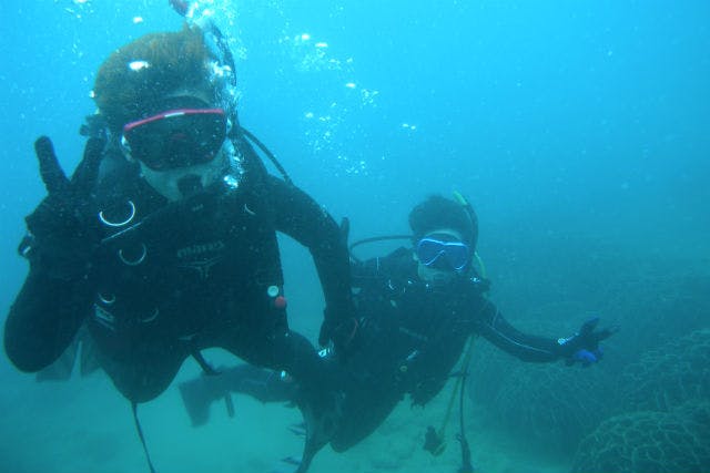 【鹿児島・体験ダイビング】海の宇宙飛行士体験！魚と同じ目線で泳いでみよう
