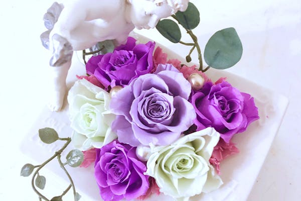 神奈川・瀬谷・プリザーブドフラワー】まるで魔法みたい！天使が可愛い