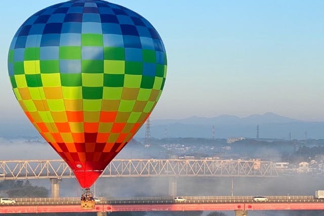 【栃木・渡良瀬・熱気球体験】気球に乗ってどこまでも！渡良瀬遊水地エリアフライト体験