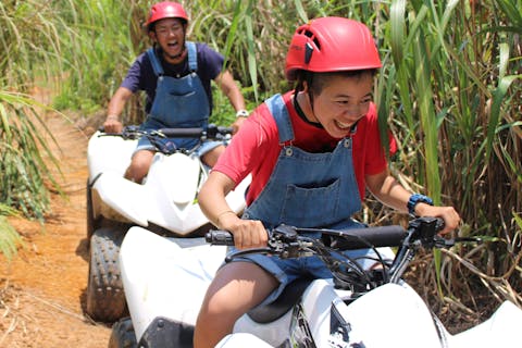 【沖縄 北部 やんばる 東村】 バギーアドベンチャー★元旦にあの大人気番組で放送☆4歳～参加OK☆やんばる体験★農園ジャングルコース ATV