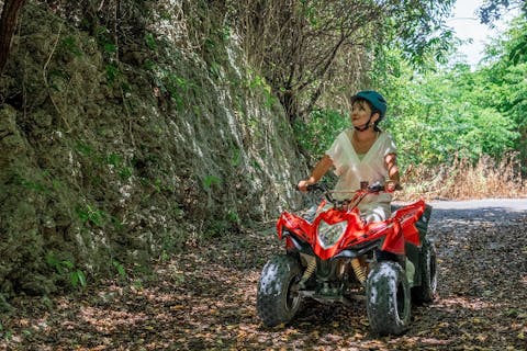 【沖縄 北部 瀬底島 本部町】リゾートバギー ★ 沖縄の海と森コース★ 大自然を贅沢体験♪ 4歳～参加OK！＠瀬底ビーチ ATV ≪美ら海水族館ルートのプランに入れやすい♪≫