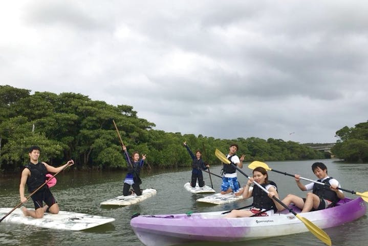 沖縄 石垣島 カヤック 人気の体験をダブルで楽しもう マングローブカヤック Sup アソビュー