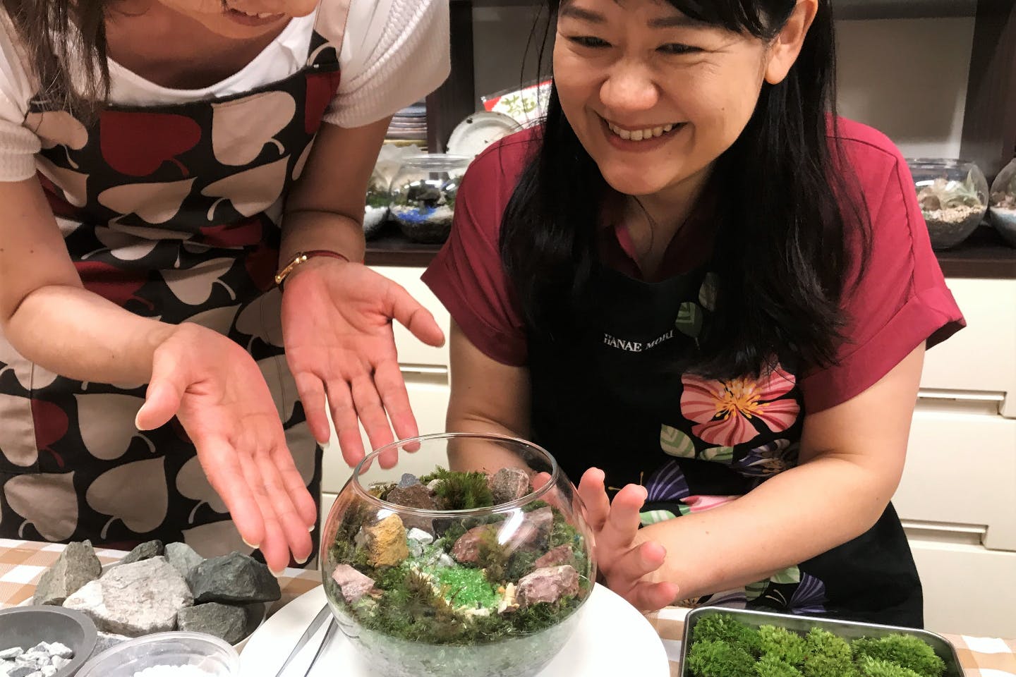 新宿 苔テラリウム 箱庭の世界が広がる 盆栽テラリウム アソビュー