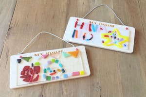 岐阜・ガラス細工】お子さま限定！色とりどりのガラスでルームプレート