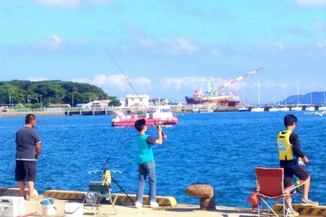 【南房総・館山・海釣り体験】初心者大歓迎！手ぶらでOK♪レンタル釣り竿で、のんびり海釣り体験！（90分コース）