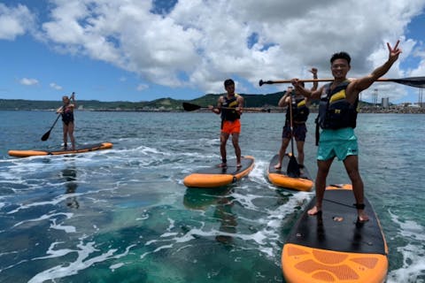 【沖縄・SUP】那覇空港から車で35分！西原きらきらビーチ・SUPレンタル