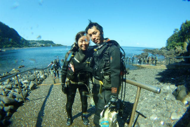 【静岡・伊東・体験ダイビング】ガイドが付きっきりでサポート！マンツーマン体験ダイビング
