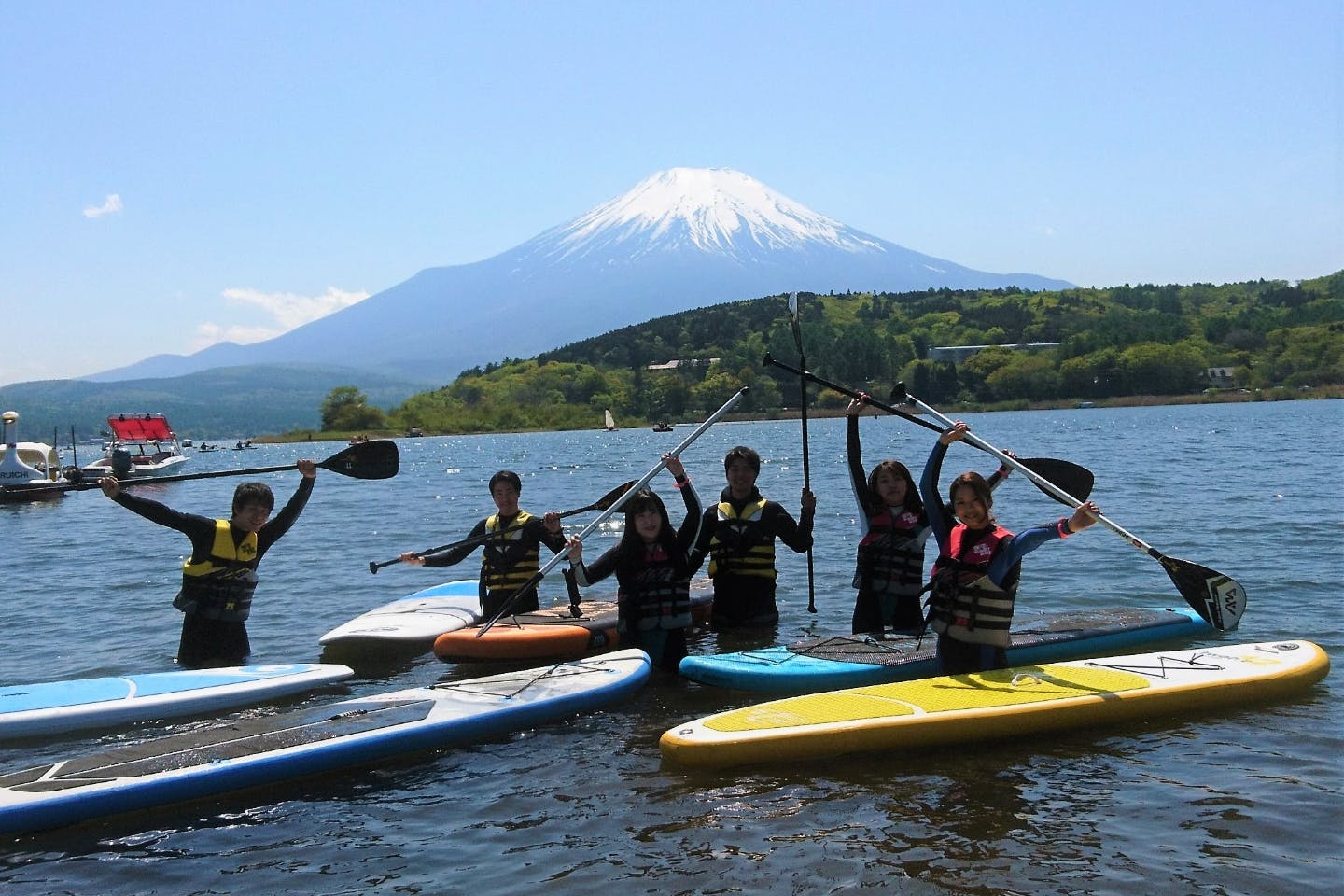 【山梨・山中湖・SUP】富士山一望！SUPで湖上クルージングを満喫