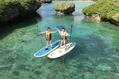 【宮古島・SUP体験】海開きキャンペーン！《初心者・当日予約歓迎》1人～ファミリーも対応！初めてでも楽しめる！SUP体験90分コース！（体験説明付、写真撮影付）
