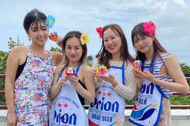 【沖縄・シーサー作り】絵付け体験！全席オーシャンビュー美ら海水族館まで車で1分！可愛いシーサー専門店！乳幼児の参加OK！