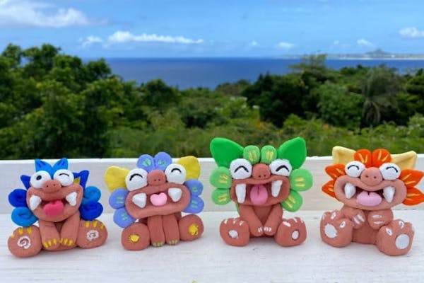 沖縄・シーサー作り】12時までに来店の方はこちら！粘土から