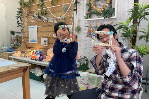 【神戸・マリンクラフト】シーボーンアートのフォトフレーム作り！お子様にも大人気♪