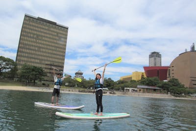 福岡・北九州・サップ】手ぶらで紫川を水上散歩！SUPクルーズ（写真