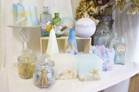 【愛知・名古屋・手作りキャンドル】海のキャンドルをたくさん作れる！シーシェルコース（全4回）