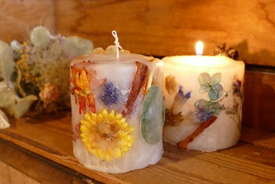 名古屋・千種区・キャンドル作り】キャンドルに花を咲かせよう