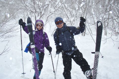 【群馬・沼田市・テレマークスキー】初心者向け！テレマークスキー雪の森お散歩ツアー