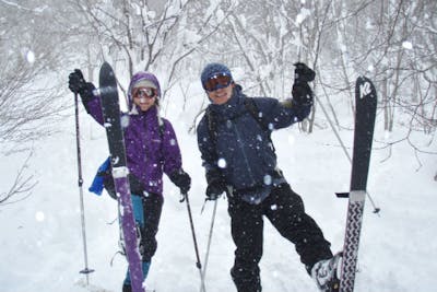 群馬・沼田市・テレマークスキー】初心者向け！テレマークスキー雪の森