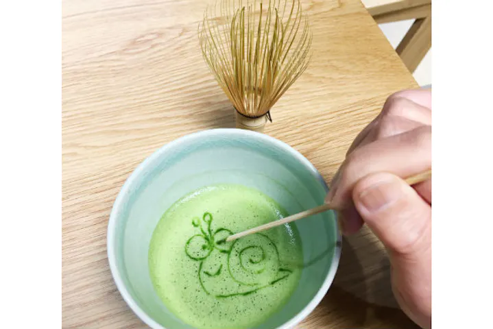 京都府 京都市 抹茶アート 抹茶に好きな模様や絵を描こう 抹茶アート体験 アソビュー