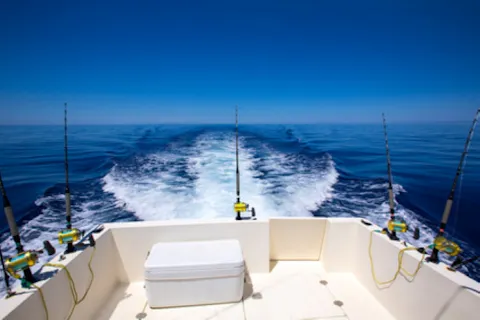 【沖縄・恩納村・釣り体験】大迫力の引き釣り！トローリング体験