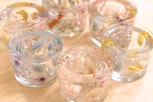 大阪市・キャンドル作り】ボタニカルジェルキャンドル（1個作成