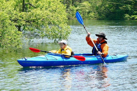 【福島・裏磐梯・カヌー】桧原湖水上トレッキング！ダッジオーブンランチ付！（9:00集合）
