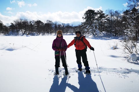 裏磐梯 磐梯高原 スノーシュー スノートレッキングの遊び体験 日本最大の体験 遊び予約サイト アソビュー