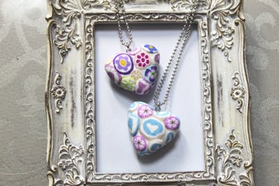 神奈川・横浜市・クレイアート】ポリマークレイで作ろう！ハートの