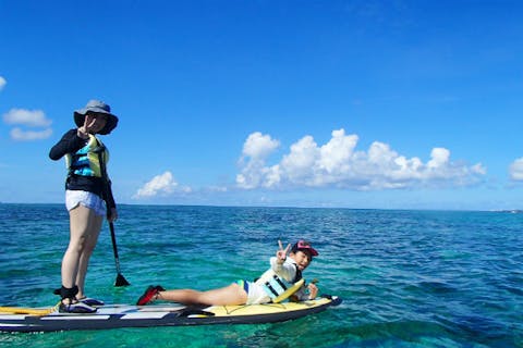 【沖縄・本部町・SUP】海をツーリングしたり、泳いだり！SUP＆シュノーケリング