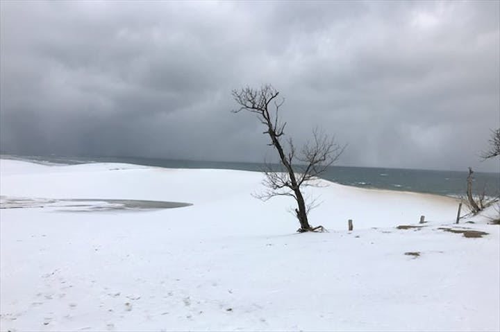 鳥取砂丘 雪と砂の嵐を歩く 冬限定の砂丘ツアー アソビュー