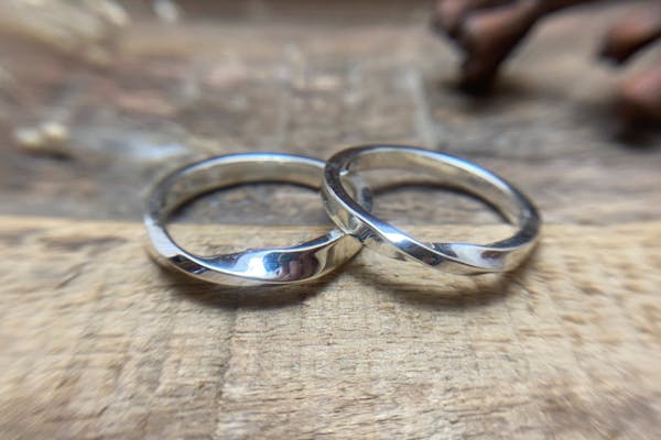 ブルーオパールペアシェイプ　手作り シルバーリング ブルーオパールペアシェイプ手作り シルバーリング