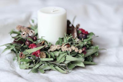 クラシック調 ・天使のキャンドルホルダーフラワーアレンジメント2点おまとめ キャンドルホルダー 天使 アンティーク風 おしゃれ かわいい