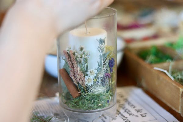 神奈川・川崎・新川崎駅 徒歩6分・花キャンドル】セットで制作